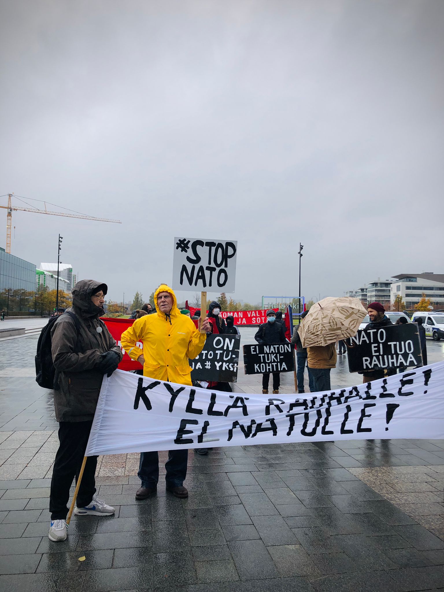 Nato ei tuo rauhaa mielenilmaus 8.10.2022 Helsinki kuva Emma Grönqvist