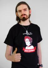 Rosa Luxemburg T-paita musta Tiedonantaja